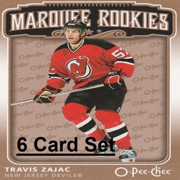 Travis Zajac Hockey Card Collection - 6 NHL Hockey Cards - Picture 1 of 7